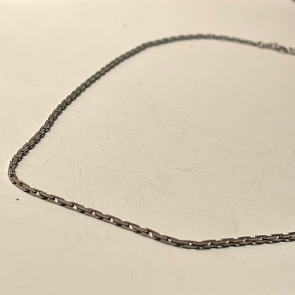 Vintage Silver Tone Chain Necklace 24” - Picture 1 of 3